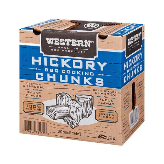 Western BBQ Smoking Wood Chunks Hickory