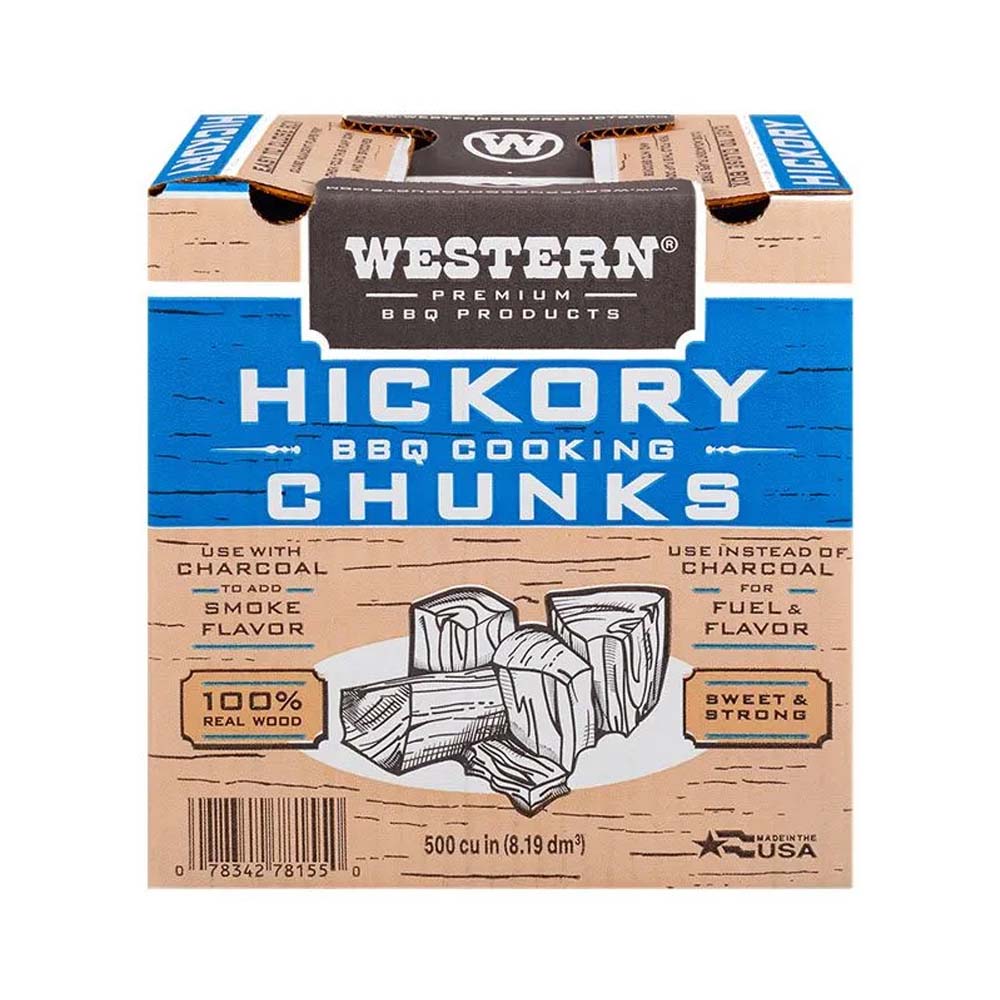 Western BBQ Smoking Wood Chunks Hickory