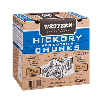 Western BBQ Smoking Wood Chunks Hickory