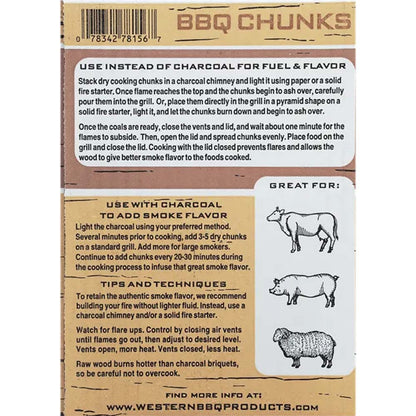 Western BBQ Smoking Wood Chunks Pecan