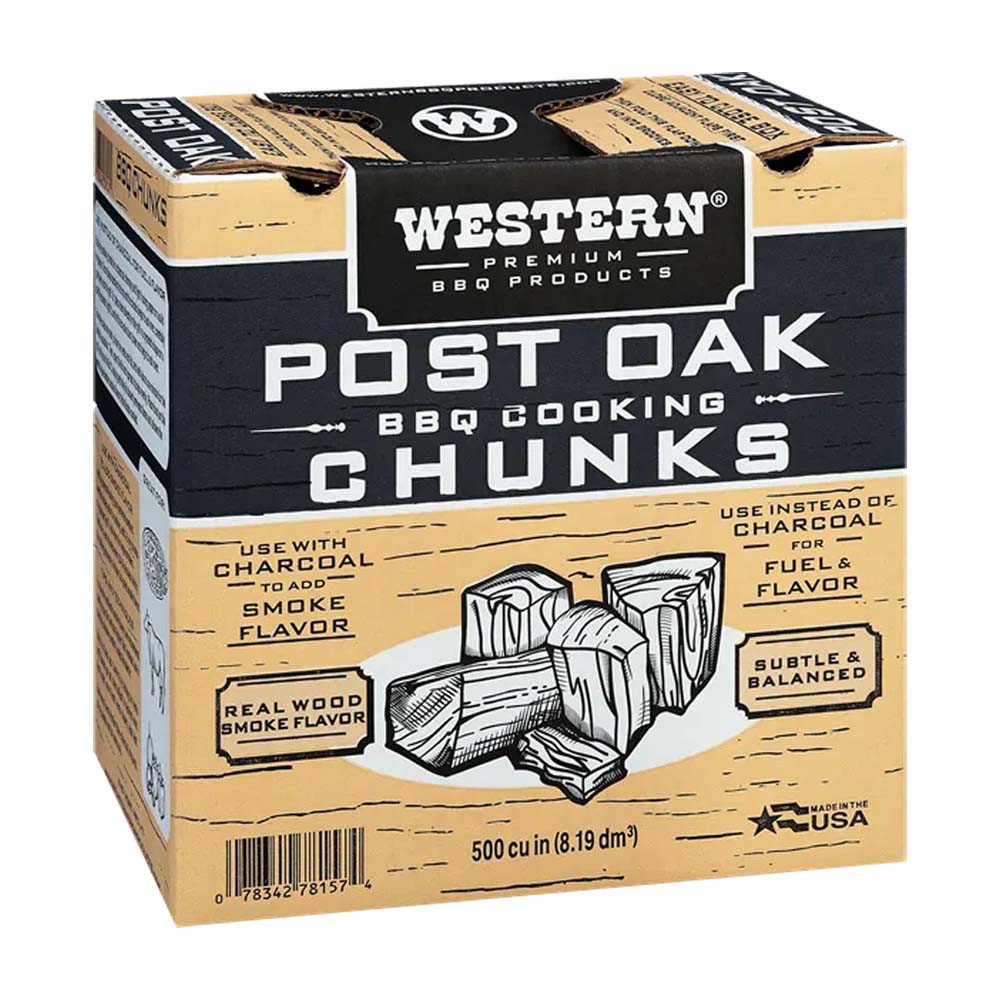 Western BBQ Smoking Wood Chunks Post Oak