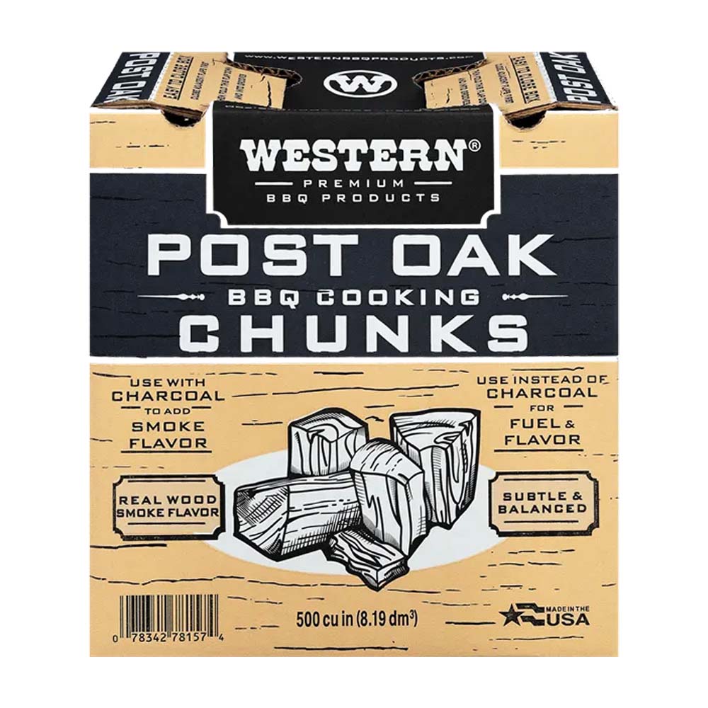 Western BBQ Smoking Wood Chunks Post Oak