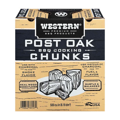 Western BBQ Smoking Wood Chunks Post Oak