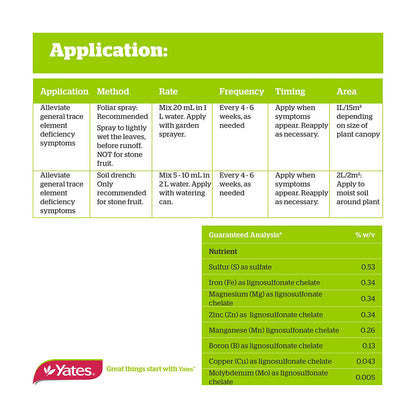 YATES Health Tonic Trace Elements Chelate
