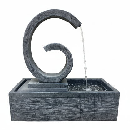 Zen Spiral Garden Water Feature