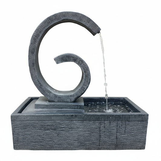 Zen Spiral Garden Water Feature
