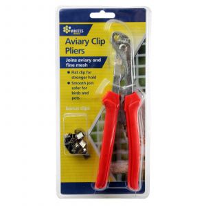 Aviary Clip Pliers Includes Bonus Starter Clips 2.5mm Wire 12407 Whites Wires
