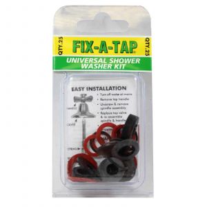 Fix-A-Tap Universal Shower Washer Kit 25 Washers 209603 Plumbing