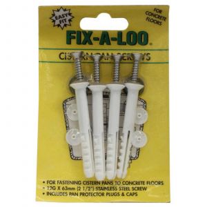 Fix-A-Tap Cistern Pan Screws 12G 2 1/2 Inch 63mm STAINLESS STEEL Screw 232014
