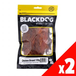 Chicken Breast Fillet 120g Dog Food Treat Blackdog High Protein Low Fat Food PK2