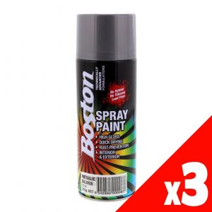 Spray Can Metallic Silver Campbells PK3