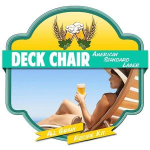 Deck Chair Standard USA Lager All Grain Recipe Kit Suits Grainfather Home Brew