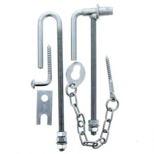 Gate Fitting Set Heavy Duty Ring Latch 300mm FG9 Fence Whites Wires
