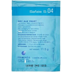 SafAle S-04 Dry Ale Yeast 11.5g Sachet Home Brew Made In Belgium Fast