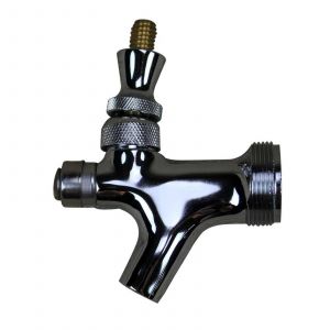 Chrome Plated Brass AUTO CLOSE Faucet with Brass Lever Beer Tap Home Brew