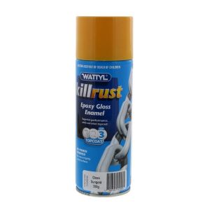 Killrust Gloss Enamel Sungold Aero Spray Paint Can 300g Wattyl Anti-Corrosive