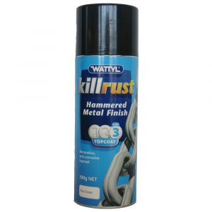Killrust Hammered Finish Blue Ocean Spray Paint Can 300g Wattyl Anti-Corrosive