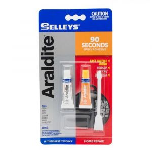 Araldite 90 Seconds Set Epoxy Adhesive Holds Up To 75kg Dries Clear Selleys 24ml