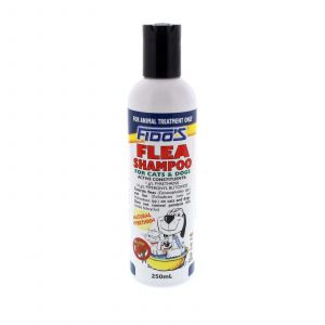 Dog Cat Flea Shampoo Natural Pyrethrin 250ml Fidos Soap Free Controls Fleas