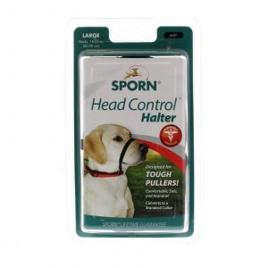 Sporn Head Halter Black Large Dog Stops Pulling Recommended By Trainers Safe
