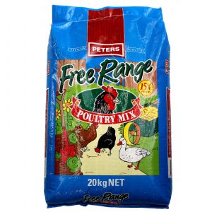 Peters Poultry Grains 20kg Free Range Formula Chicken Chook Food Feed Animal