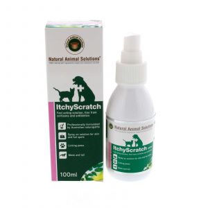 Itchy Scratch Dog Cat Fast Acting Spray On 100ml Natural Animal Solutions