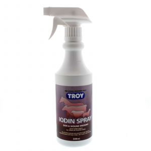 Iodine Spray Skin and Wound Dressing Horse Equine Troy 500ml