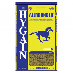 Hygain Allrounder Pelletised Super Fibre Selenium Horse Feed Food 20kg
