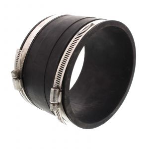 Jenco 100mm EW Sewer Coupling Connector With 316 Stainless Steel Hose Clamps