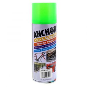 Fluorescent Green Spray Paint Can 300g Anchor Superior Finish Metal Protection