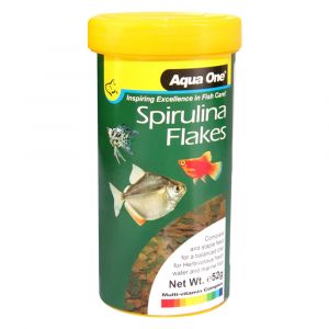 AQUA ONE Spirulina Flake Fish Food 52g