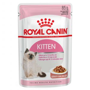 Royal Canin Instinctive Kitten Gravy 85g Single Pouch Cat Food Wet In Gravy Premium Quality