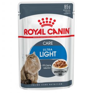 Royal Canin Feline Ultra Light Gravy 85g Single Pouch Cat Food Wet In Gravy Premium Quality
