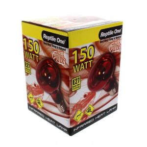 Reptile Infrared Heat Lamp 150W E27 Screw In Soft Light Output Optimum Warmth