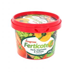 Amgrow Ferticote Herb Vegetable &amp; Tomato 17-2-9-2 NPKCa Controlled Release 500g
