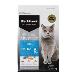 Black Hawk Holistic Cat Food Seafood & Rice 3kg Holistic Australian Made Premium