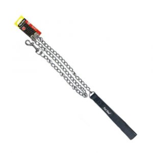Pet One Chain Lead Padded Black 2.5mm 120cm