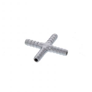 Stainless Cross x 1/4 Inch Home Brew Beer 304 Barbed Fitting High Quality