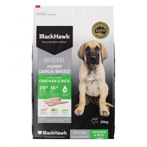 Black Hawk Puppy Large Breeds Chicken & Rice 20kg