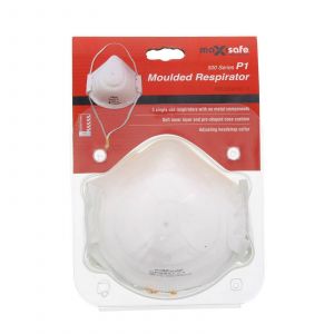 Maxisafe P1 Respirator 3 Pack Disposable Dust Mask Metal Free Safety AU Standard