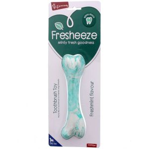 YOURS DROOLLY Fresheeze Mint Bone Dog Toothbrush Toy 