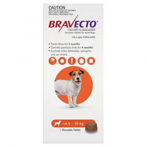 Bravecto Flea Chew Tablet Small Dog 4.5 - 10kg