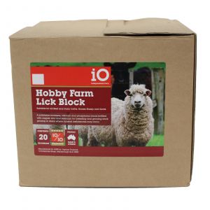 Hobby Farm Lick Block 20kg Molasses Calcium Phosphorus Cattle Horses Sheep Goats