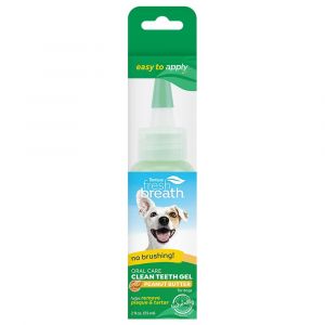 Clean Teeth Oral Care Gel Peanut Butter 59ml Tropiclean Dog Puppy Dental