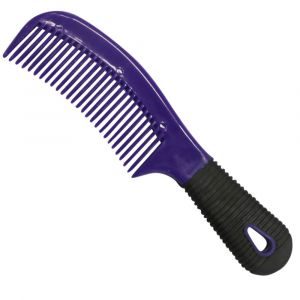 Horse Comb W/Rubber Handle Purple