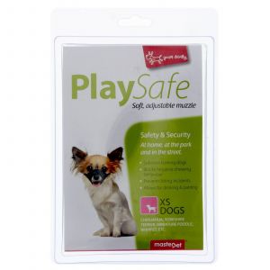 Muzzle XS Masterpet Dog Puppy Safe Soft Nylon Stretchy Stops Biting Barking