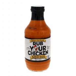 Rub Your Chicken Buffalo Bottle 18oz Sauce Poultry Cooking Smoke Barbecue BBQ