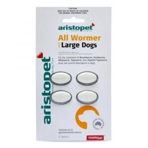 All Wormer Large Dogs 15Kg - 20Kg 4Pk Aristopet