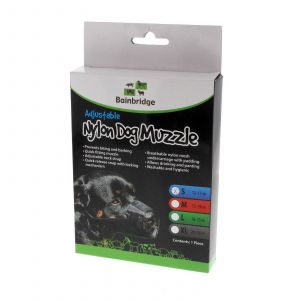 Dog Muzzle Nylon Small Bainbridge Quick Fitting Quick Release Buckle Soft Safe