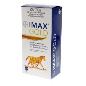 Imax Gold Liquid Horse Tapewormer 100ml Controls Tapeworms Strongyles And More